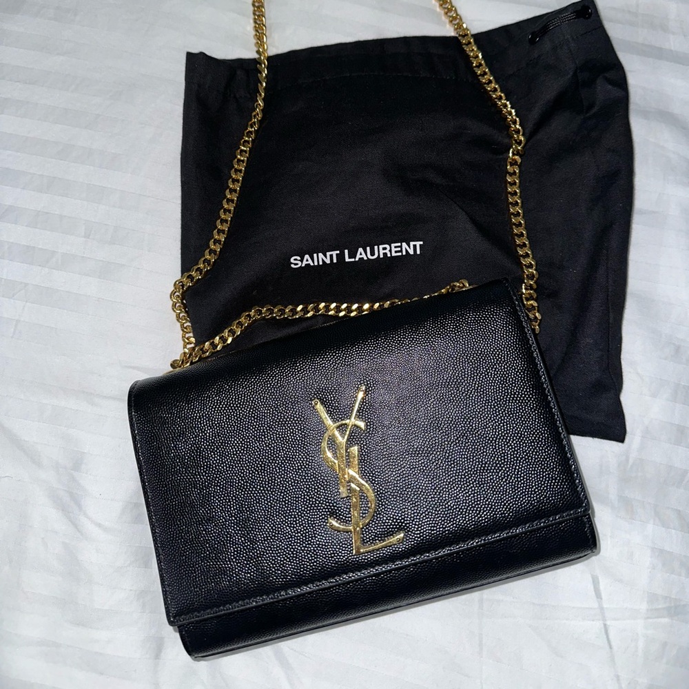 Saint Laurent Kate Small Leather Crossbody- gold hardware- box/dust bag included - Picture 7 of 7